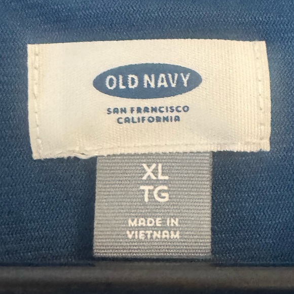 Old Navy Blue Tunic Dress Boho Pintuck Flowy 3/4 Sleeve Casual Dress - Picture 3 of 4